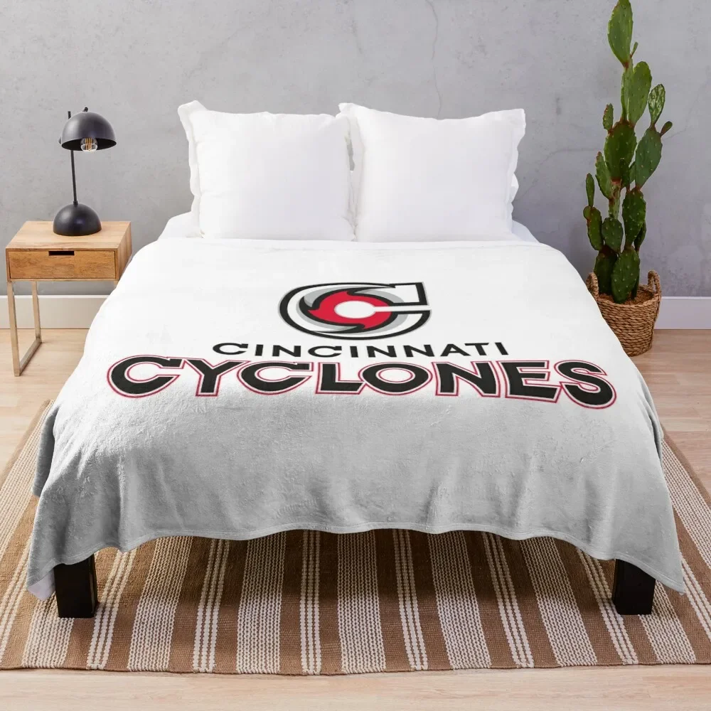

Одеяло для хоккея Cincinnati Cyclones, манга, спальный мешок из фланелевой ткани для декоративных диванов