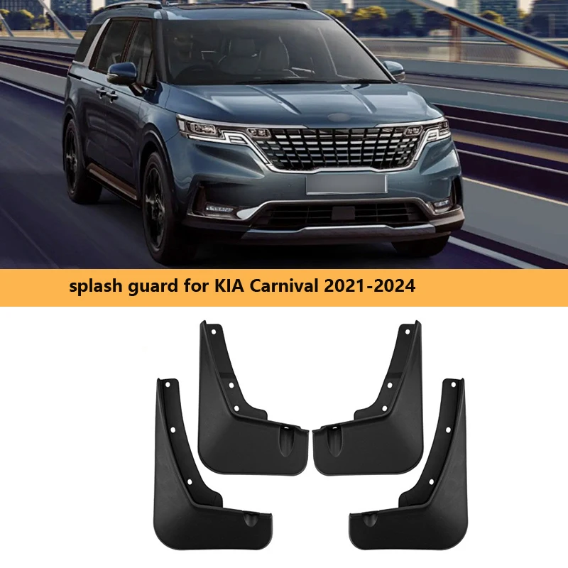 

4 PCS Car Mud Flaps for Kia carnival 2021 2022 2023 2024 Mudguard Splash Guards Front Rear Wheel Fender Mudflap Sticker