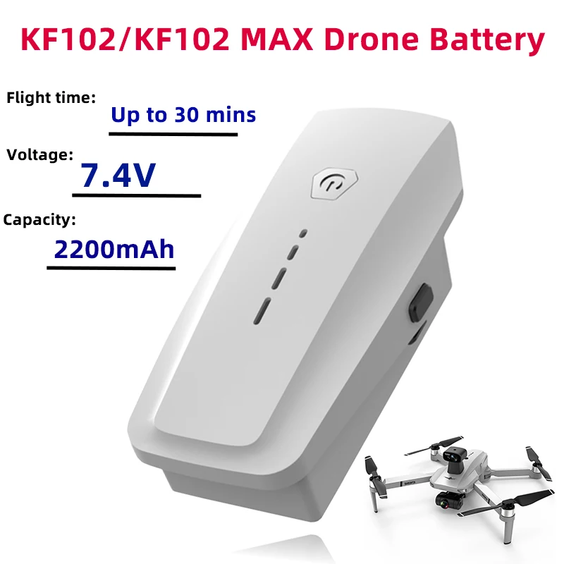 7.4V For KF102 Drone Battery 2200mAh For KF102 MAX Battery KF102 Drone Accessories RC Quadcopter Spare Parts 30mins Flight Time
7.4V For KF102 Drone Battery 2200mAh For KF102 MAX Battery KF102 Drone Accessories RC Quadcopter Spare Parts 30mins Flight Time