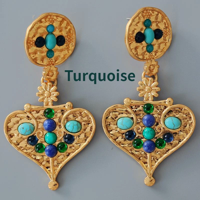 Medieval Times Blue Natural Stone Long Heart Shape Drop Earrings for Women Jewelry Party T Show Gown Runway Korean Japan INS
Medieval Times Blue Natural Stone Long Heart Shape Drop Earrings for Women Jewelry Party T Show Gown Runway Korean Japan INS