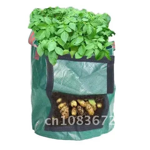 

Potato Planting Container Bag Thicken PE Garden Pot DIY Grow Planter 34x34cm Garden Balcony Vegetables Flowers Grow Bag PE Cloth
