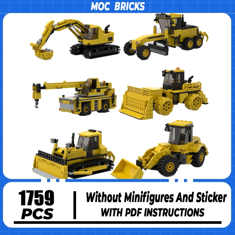 Moc Building Blocks Engineering Vehicle Series Set Tractor/Crane/Bulldozer Model Technology Brick DIY Assembly Toy Holiday Gifts
Moc Building Blocks Engineering Vehicle Series Set Tractor/Crane/Bulldozer Model Technology Brick DIY Assembly Toy Holiday Gifts