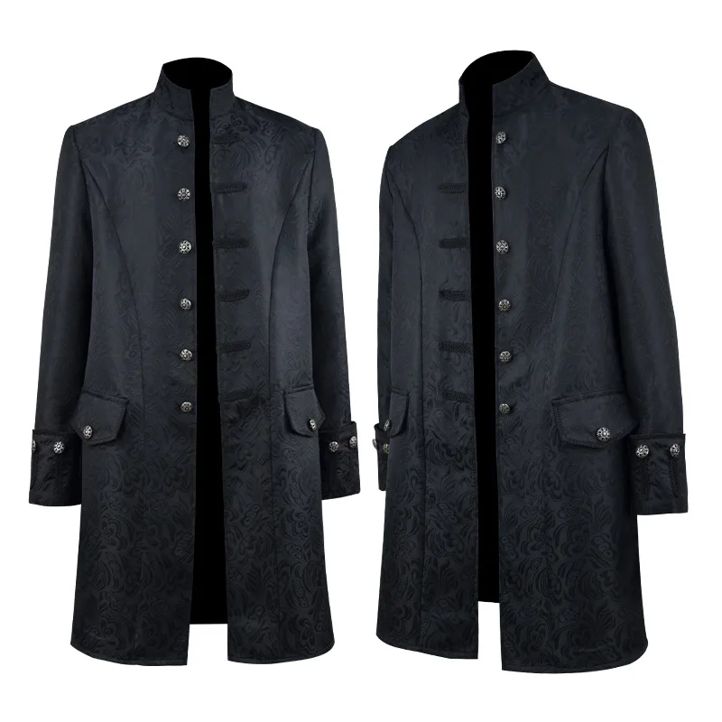 Spring Trench Coat Men Vintage Steampunk Jacket Embroidered Victorian Tailcoat Medieval Gothic Vampire Cosplay Halloween Costume
Spring Trench Coat Men Vintage Steampunk Jacket Embroidered Victorian Tailcoat Medieval Gothic Vampire Cosplay Halloween Costume