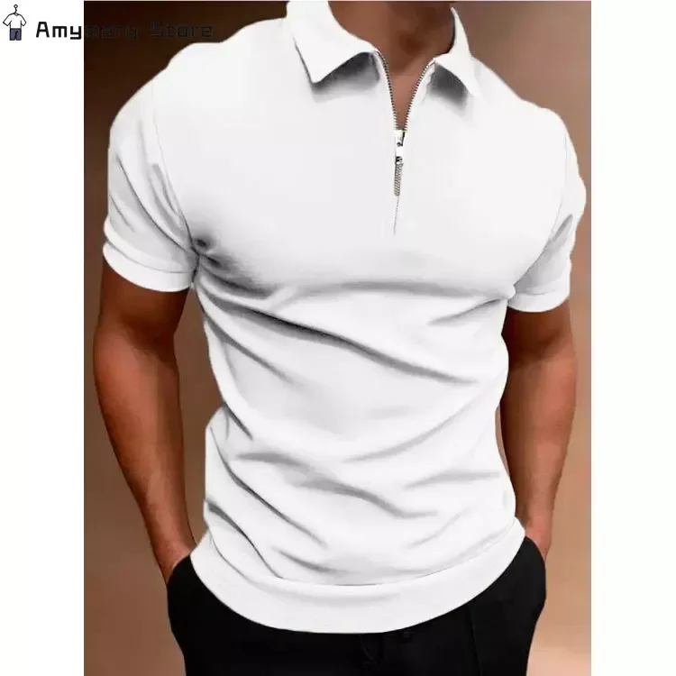 New Men Polo Shirt Men Summer Stritching Golf Men's Short Sleeve Zipper Polo Business Clothes Luxury Casual Male Tee Shirt
New Men Polo Shirt Men Summer Stritching Golf Men's Short Sleeve Zipper Polo Business Clothes Luxury Casual Male Tee Shirt