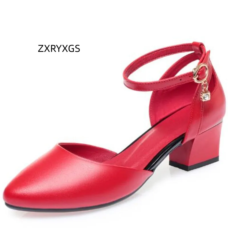 ZXRYCGS Pointed Side Open Elegant Fashion Sandals Women Genuine Leather Sandals Large Size 2023 Elegant Comfortable Medium Heels
ZXRYCGS Pointed Side Open Elegant Fashion Sandals Women Genuine Leather Sandals Large Size 2023 Elegant Comfortable Medium Heels