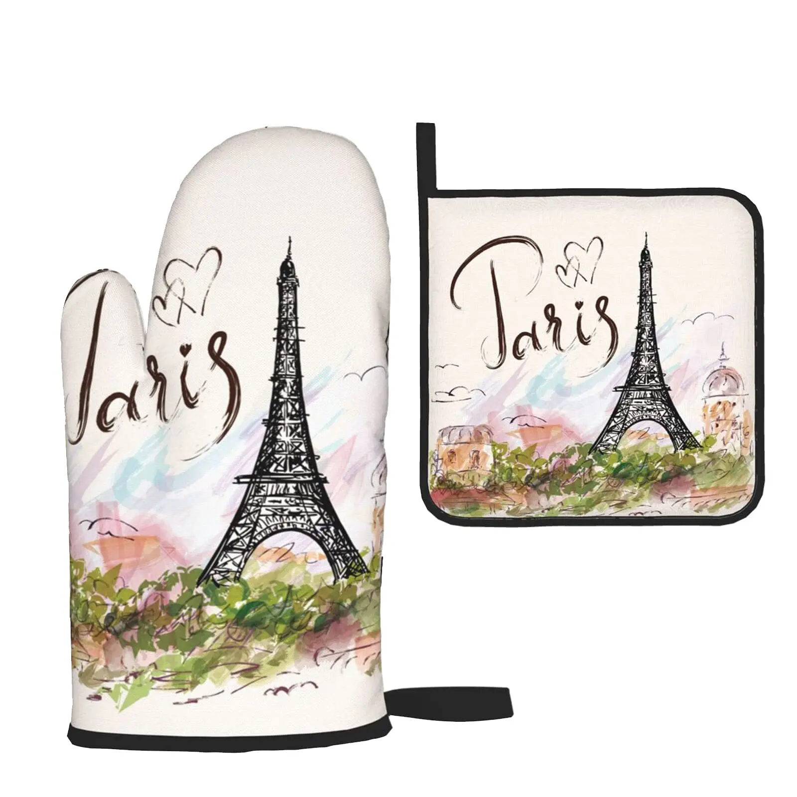 Fantastic Eiffel Tower Paris Romantic France Oven Mitts and Pot Holders Sets Heat Resistant Non Slip Kitchen Gloves Hot Pads
Fantastic Eiffel Tower Paris Romantic France Oven Mitts and Pot Holders Sets Heat Resistant Non Slip Kitchen Gloves Hot Pads