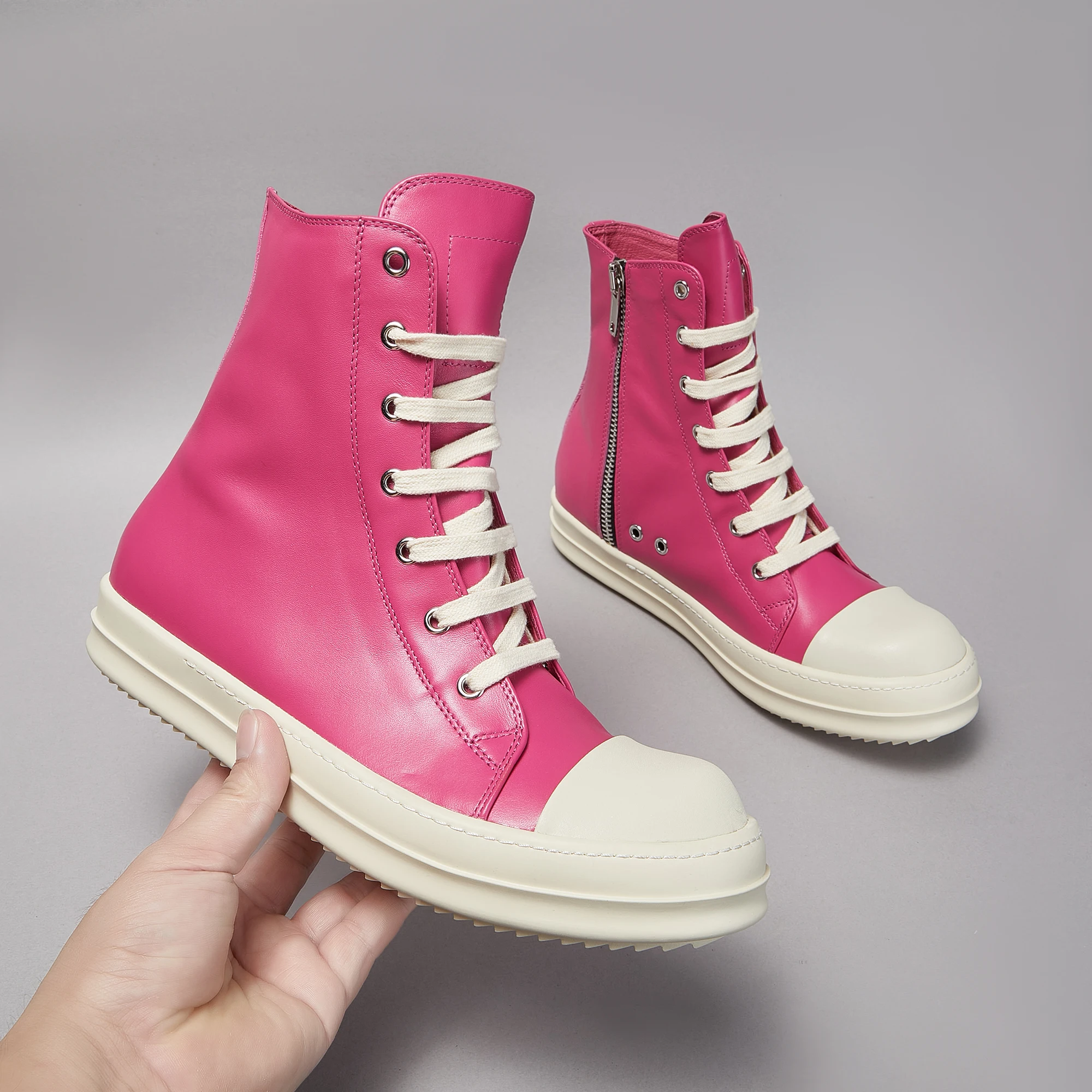 Bright Pink High top Shoes, Luxurious Ankle Sports Shoes, Women's Fashionable Parkour New Leather Winter Boots Hot SalesSneakers
Bright Pink High top Shoes, Luxurious Ankle Sports Shoes, Women's Fashionable Parkour New Leather Winter Boots Hot SalesSneakers