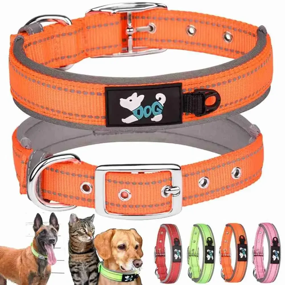 Adjustable Soft Dog Collar Comfortable Padded Pet Collar for Dog Reflective Adjustable Durable Nylon High Quality Pet Dog Collar
Adjustable Soft Dog Collar Comfortable Padded Pet Collar for Dog Reflective Adjustable Durable Nylon High Quality Pet Dog Collar