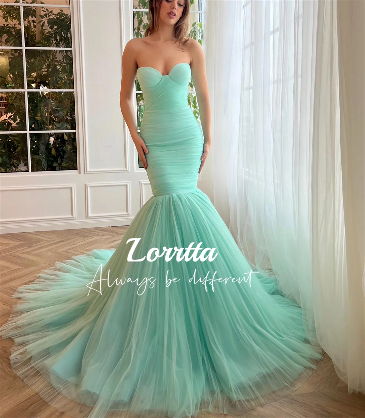 Lorrtta Mint Green Fishtail Skirt Sweetheart Neck Pleated Tulle Wedding Dress Skirt Elegant and Pretty Women's Dresses Gala Prom
Lorrtta Mint Green Fishtail Skirt Sweetheart Neck Pleated Tulle Wedding Dress Skirt Elegant and Pretty Women's Dresses Gala Prom