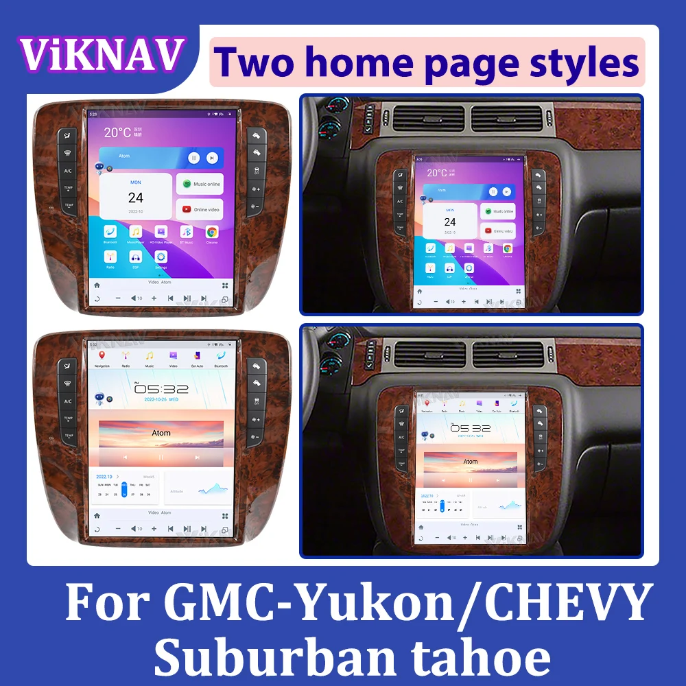 12.1inch Touch Screen Car Radio For GMC-Yukon/Chevy Suburban Tahoe Auto AC 2007-2013 Android Multimedia Player Head unit
12.1inch Touch Screen Car Radio For GMC-Yukon/Chevy Suburban Tahoe Auto AC 2007-2013 Android Multimedia Player Head unit