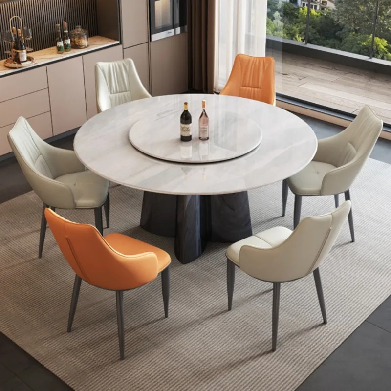 Brown Luxury Stone European Style Dining Table Combination Marble Round Dining Table Microcrystalline Stone High End YX50DT
Brown Luxury Stone European Style Dining Table Combination Marble Round Dining Table Microcrystalline Stone High End YX50DT