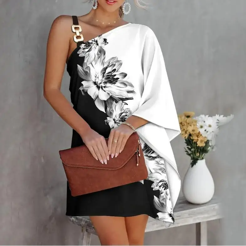 Dresses For Women 2023 Spring And Summer New Spaghetti Strap Diagonal Collar Off Shoulder Sexy Color Printed Loose Dress MsChuh
Dresses For Women 2023 Spring And Summer New Spaghetti Strap Diagonal Collar Off Shoulder Sexy Color Printed Loose Dress MsChuh