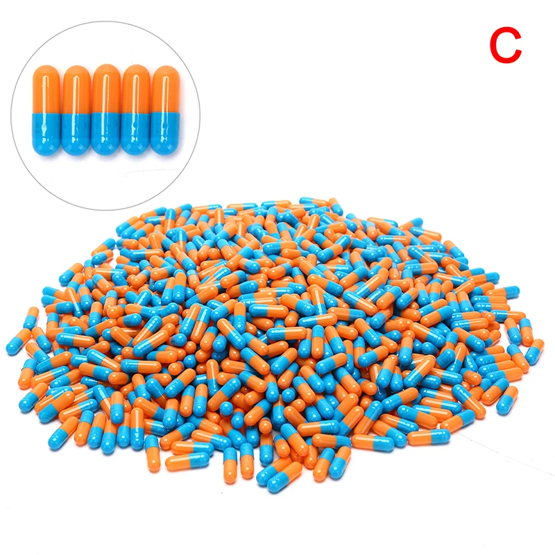 1000pcs/bag Size 2# Empty Hard Gelatin Capsule Medicine Capsule 7 Colors Empty Pill Box Empty Separated Capsules
1000pcs/bag Size 2# Empty Hard Gelatin Capsule Medicine Capsule 7 Colors Empty Pill Box Empty Separated Capsules