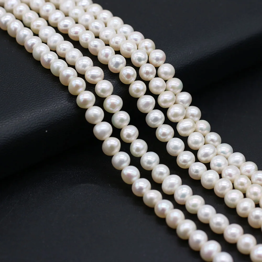 100% Real Natural Freshwater Pearls Nearly Round Shape Beads 36 cm Strand 6-7mm For Jewelry Making Necklace Gift
100% Real Natural Freshwater Pearls Nearly Round Shape Beads 36 cm Strand 6-7mm For Jewelry Making Necklace Gift