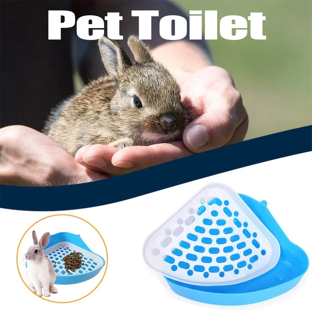 

Pet Clean Toilet Pet Litter Tray Corner Potty Training For Small Animal Hamster Pet Cat Rabbit Corner Toilet Litter Trays