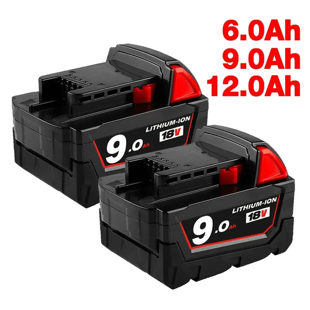 

Batterie au lithium aste, 18V, 12,0 Ah, Remplacement pour Milwaukee M18, XC, 48, 11, 1860, 48, 11, 1850, 1840, 48, 11, 1820, 24
