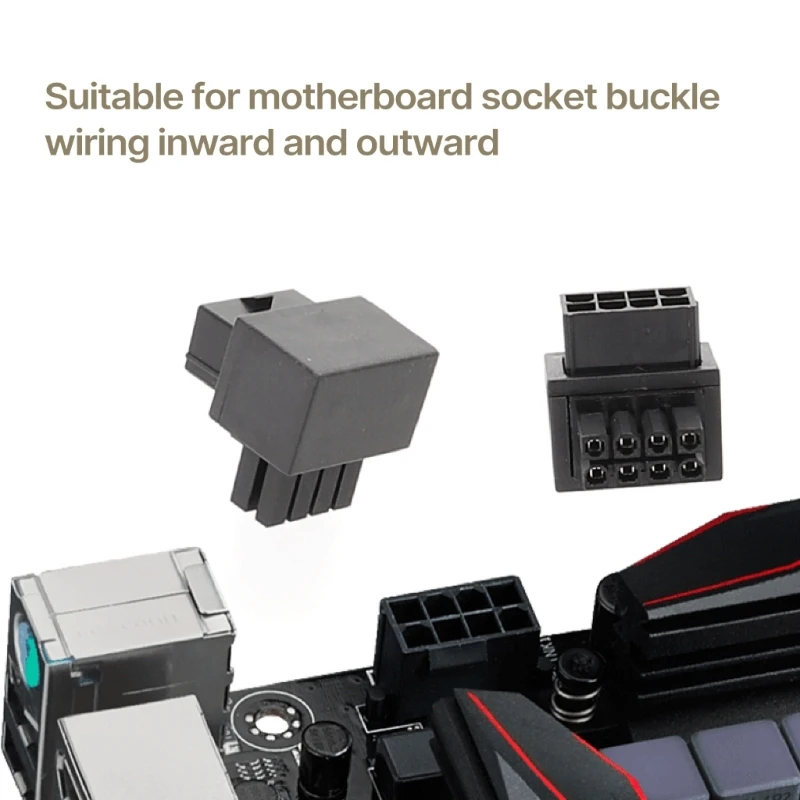 Desktop CPU 8Pin Power Adapter Main Board 8pin to 8Pin 90Degree Power Steering Connector 90° Adapter
Desktop CPU 8Pin Power Adapter Main Board 8pin to 8Pin 90Degree Power Steering Connector 90° Adapter