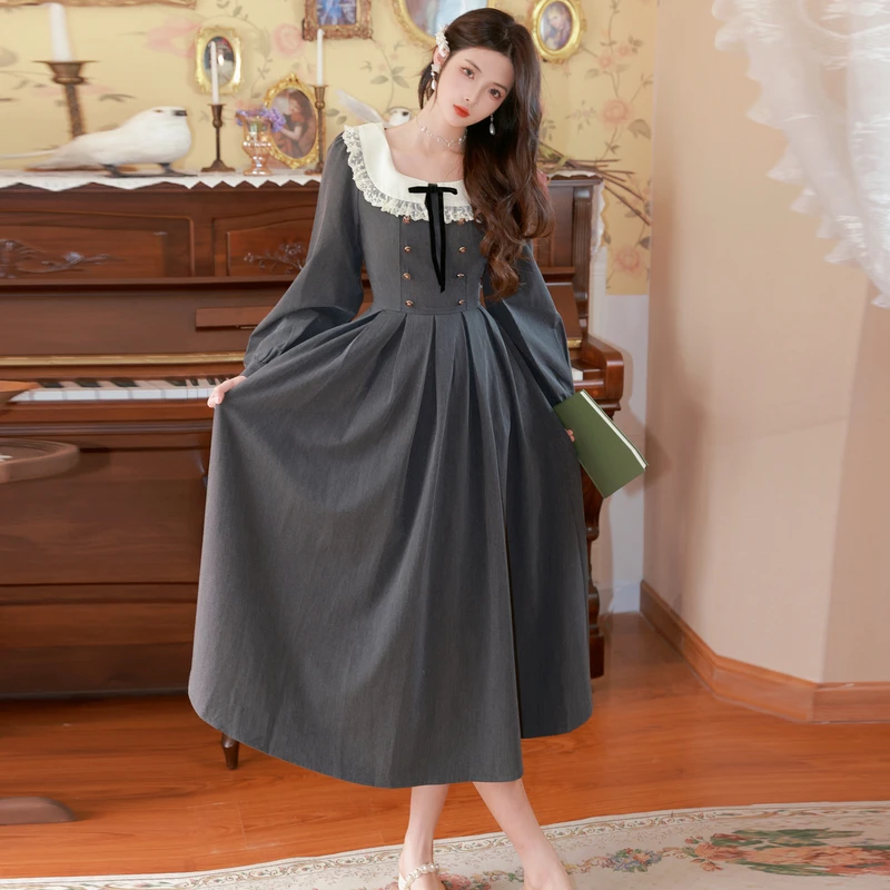 2023 Spring Summer New Women's Dress French Style Fashion Bow Splice Long Sleeve Loose Doll Neck Free Shipping
2023 Spring Summer New Women's Dress French Style Fashion Bow Splice Long Sleeve Loose Doll Neck Free Shipping