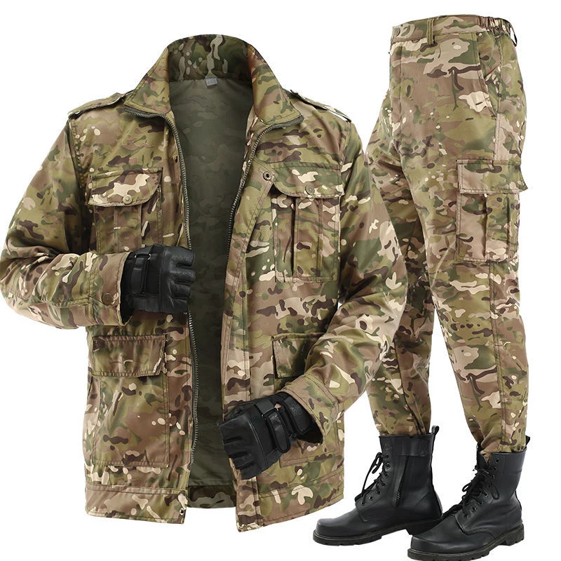Men's Spring Summer Military Uniform Outdoor Camouflage Suit Black Python Pattern Wear-resistant Overalls Labor Insurance Cloth
Men's Spring Summer Military Uniform Outdoor Camouflage Suit Black Python Pattern Wear-resistant Overalls Labor Insurance Cloth