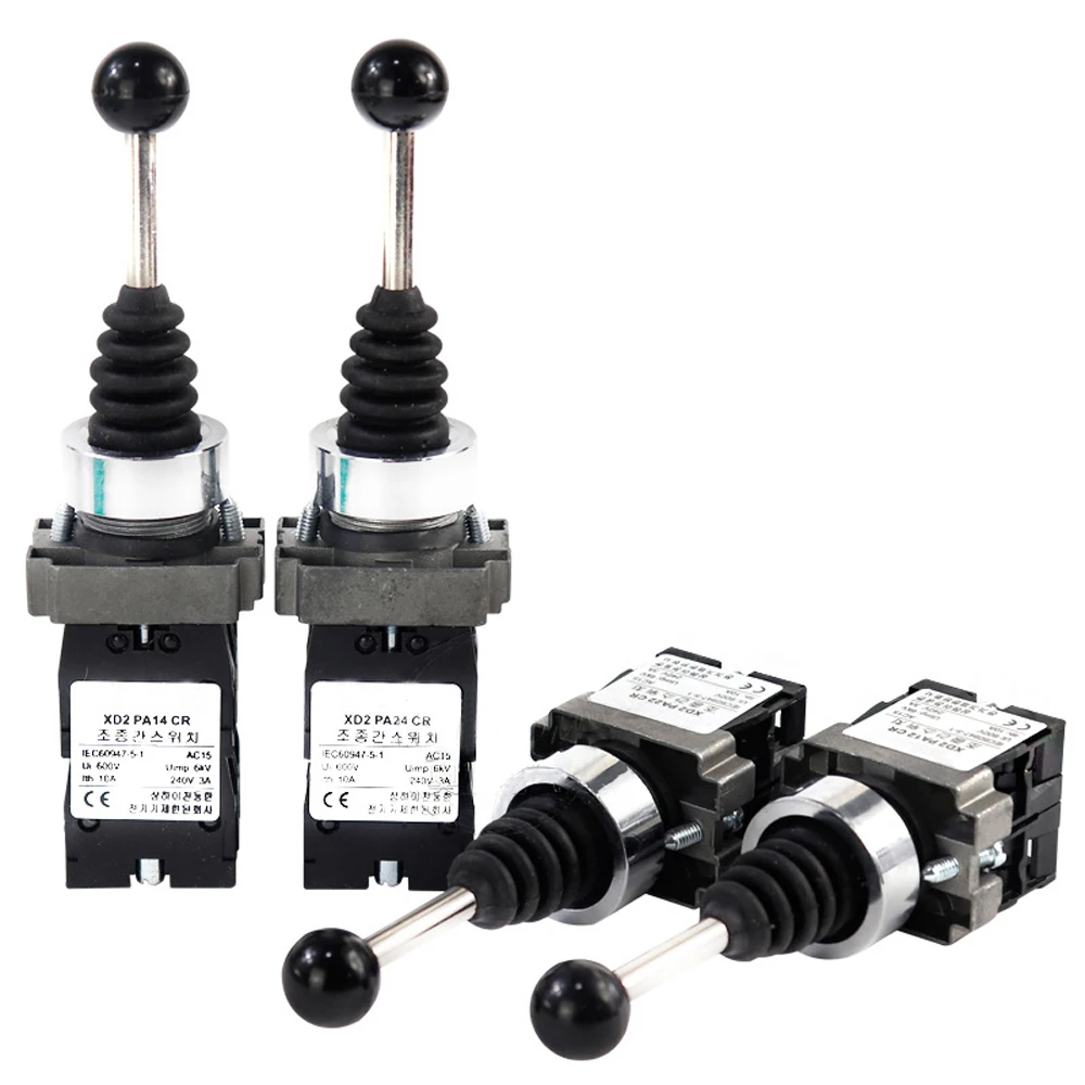 Joystick Switch 2NO 2 Position/4NO 4 Position Cross Rocker Switch XD2-PA12CR/PA22CR/PA14CR/PA24CR 600V 10A 22mm Rocker Switch
Joystick Switch 2NO 2 Position/4NO 4 Position Cross Rocker Switch XD2-PA12CR/PA22CR/PA14CR/PA24CR 600V 10A 22mm Rocker Switch