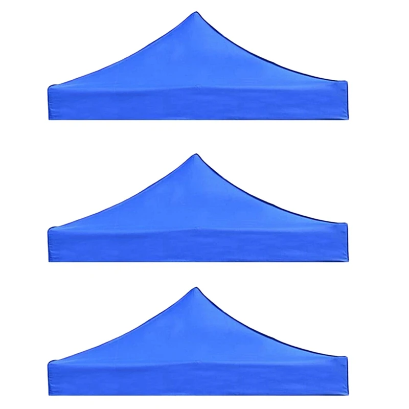 3Pcs 2X2M Canopy Top Cover Replacement Four-Corner Tent Cloth Foldable Rainproof Patio Pavilion Replacement Blue
3Pcs 2X2M Canopy Top Cover Replacement Four-Corner Tent Cloth Foldable Rainproof Patio Pavilion Replacement Blue