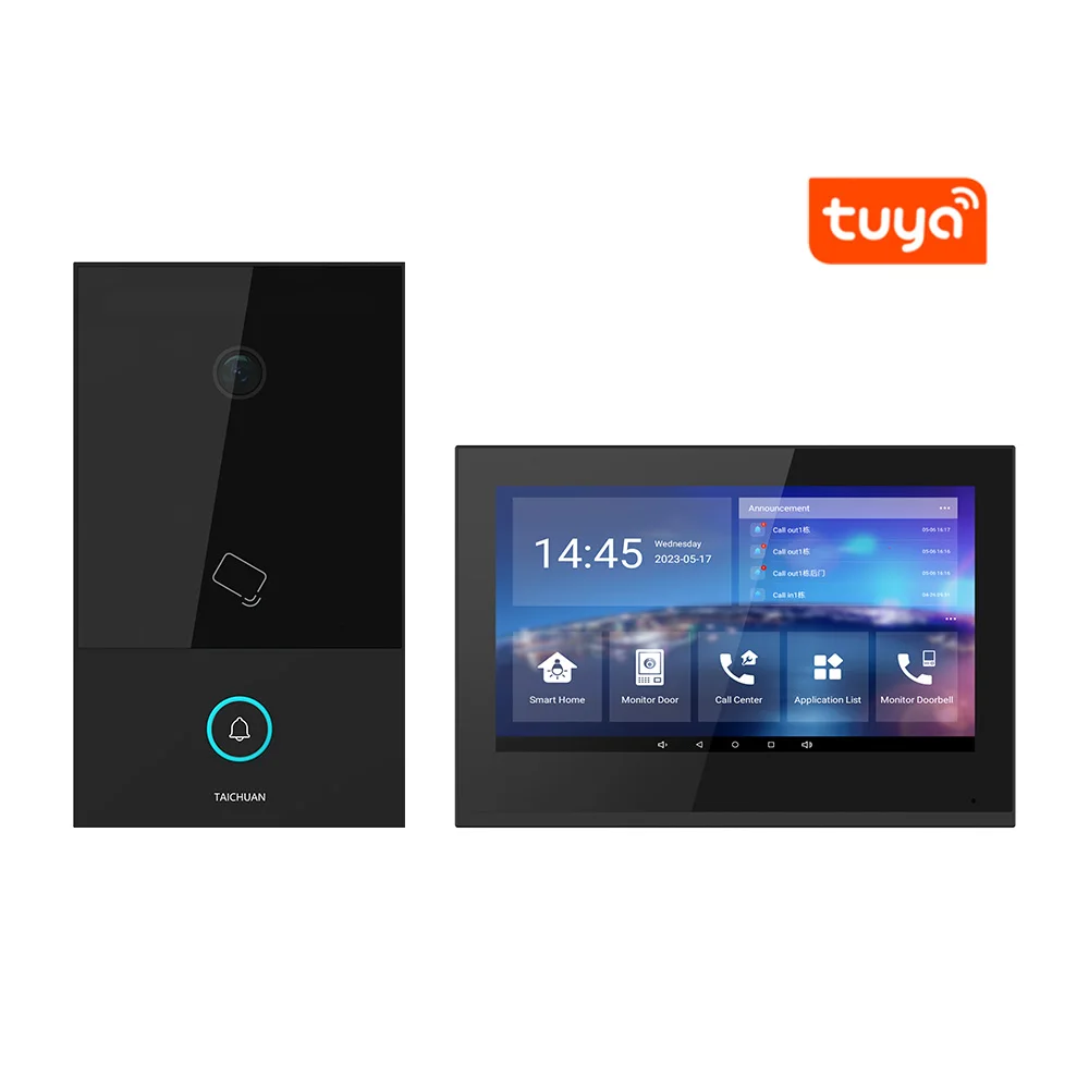 IP wireless intercom system Tuya 7 inch Android smart tablet home automation control intercom systems for apartment buildings
IP wireless intercom system Tuya 7 inch Android smart tablet home automation control intercom systems for apartment buildings