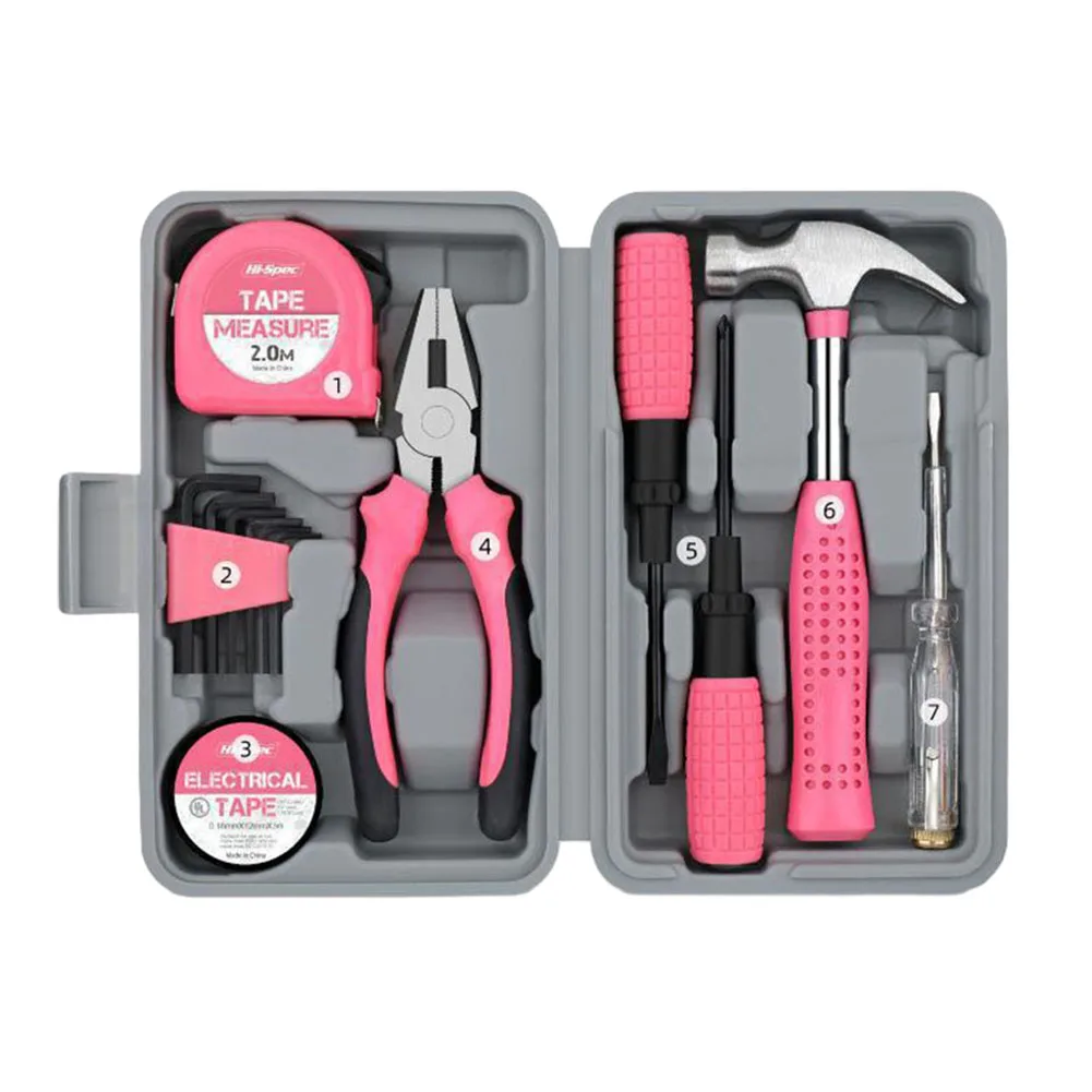 Complete Hand Tool Set 13pcs Pliers Tape Hammer Wrench Screwdriver Repair Ideal for Furniture Repair and Carpentry Work
Complete Hand Tool Set 13pcs Pliers Tape Hammer Wrench Screwdriver Repair Ideal for Furniture Repair and Carpentry Work