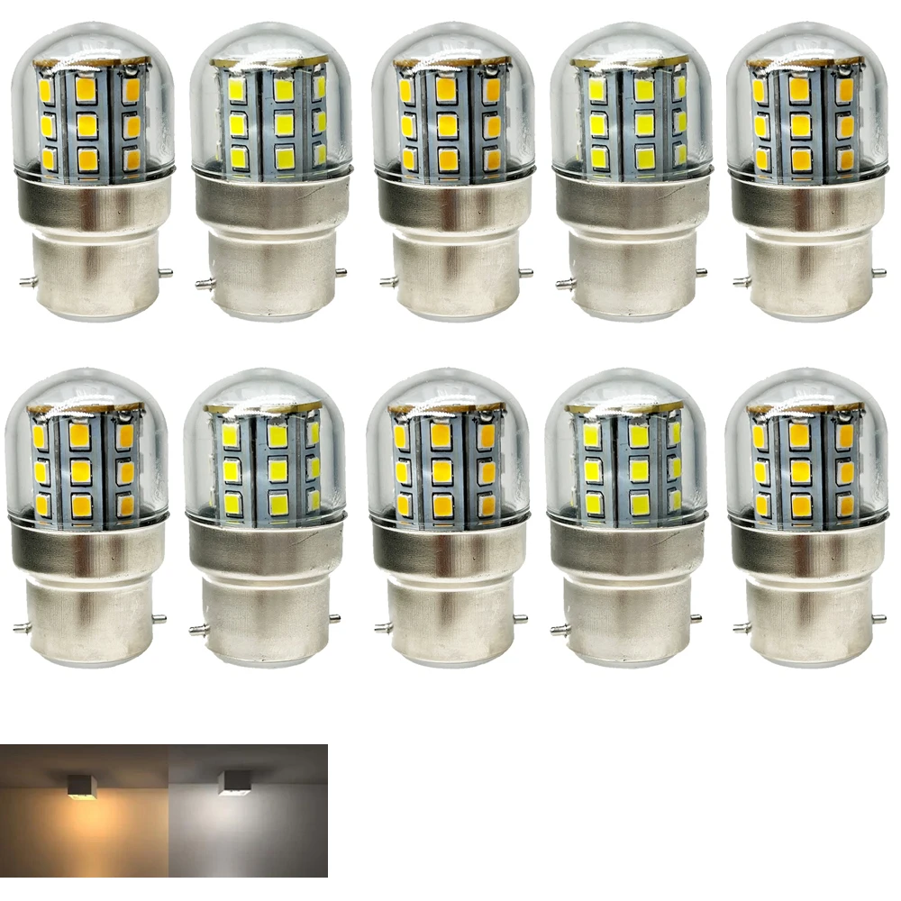 

10Pcs/lot T26 LED Bulb Lamp 4W B22 Baynet 220V 85-265V LED Corn Light Cold / Warm White Home Decor Ligting
