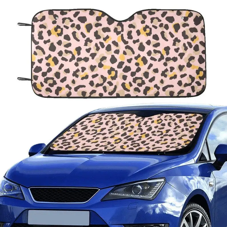 Pink Leopard Print Windshield Sun Shade, Animal Cheetah Car Accessories Auto Cover Protector Window Visor Screen Decor
Pink Leopard Print Windshield Sun Shade, Animal Cheetah Car Accessories Auto Cover Protector Window Visor Screen Decor