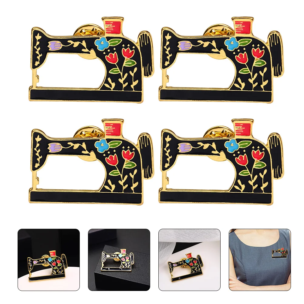 4 Pcs The Gift Sewing Machine Brooch Lapel Pin Shaped Alloy Retro Brooches Stylish Miss
4 Pcs The Gift Sewing Machine Brooch Lapel Pin Shaped Alloy Retro Brooches Stylish Miss