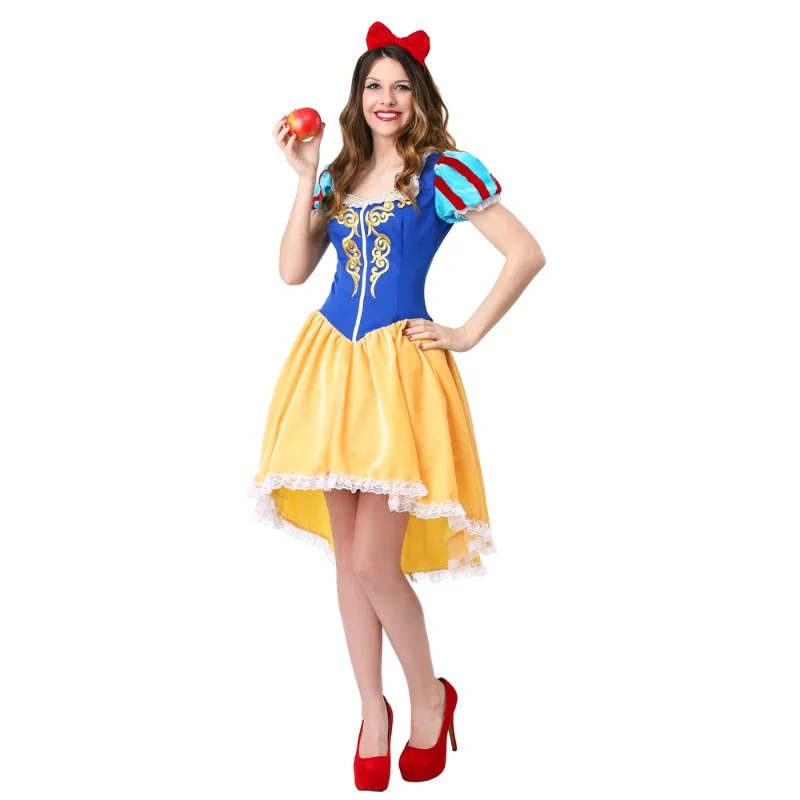 Snow White Dress Costumes Snow Queen Costume Princess Cosplay Women Holiday Party Clothing Costumes For Adults
Snow White Dress Costumes Snow Queen Costume Princess Cosplay Women Holiday Party Clothing Costumes For Adults