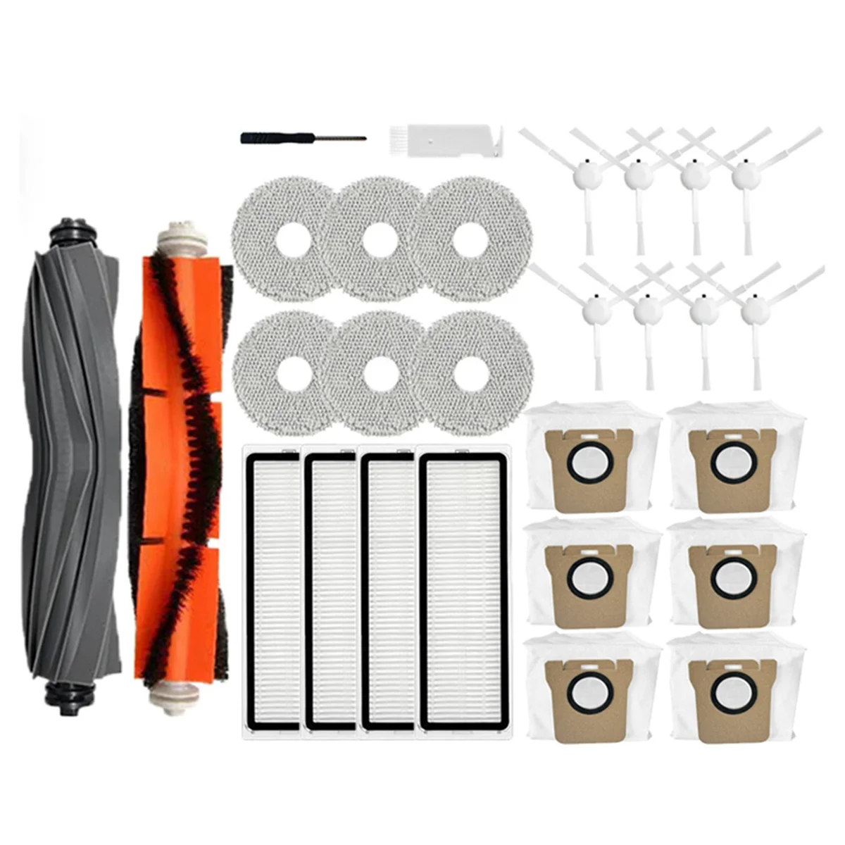 

For XIAOMI Mijia Omni 1S B101CN B116 X10+ Parts Dreame L10S Ultra / S10 Pro Main Side Brush Hepa Filter Mop Dust Bags
