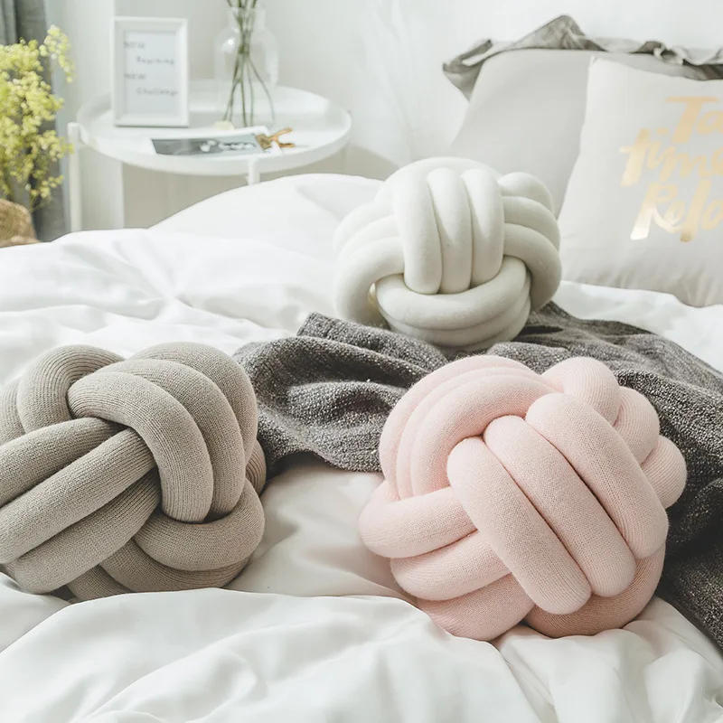 Cotton DIY Hand Knot Back Cushions Cozy Car Lumbar Pillow Home Decorative Sofa Seat Cushion Soft Office Hand Rest Pillows
Cotton DIY Hand Knot Back Cushions Cozy Car Lumbar Pillow Home Decorative Sofa Seat Cushion Soft Office Hand Rest Pillows