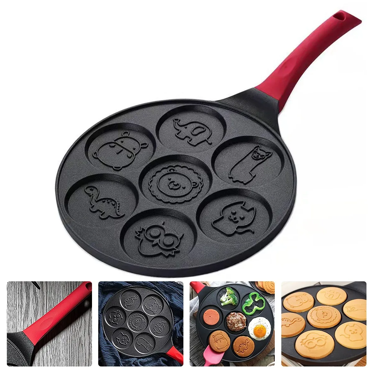 Mini Pancake Pan with Handle Pancake Maker Pan Non-stick Stovetop Egg Frying Pan Breakfast Griddle Pan Reusable Egg Cooker Pan
Mini Pancake Pan with Handle Pancake Maker Pan Non-stick Stovetop Egg Frying Pan Breakfast Griddle Pan Reusable Egg Cooker Pan