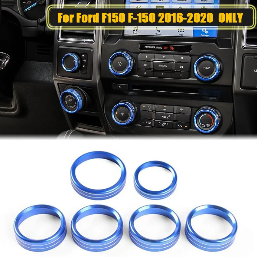 Air Conditioner & Audio Switch Knob Ring Cover Trim For Ford F150 F-150 2016-2020 Front Control Button Decorative Circle Rings
Air Conditioner & Audio Switch Knob Ring Cover Trim For Ford F150 F-150 2016-2020 Front Control Button Decorative Circle Rings