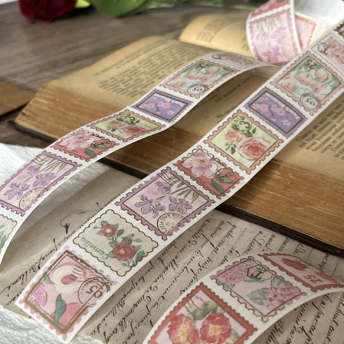 Vintage Bronzing Washi Tape Post Office Stamp Flower Masking Tape Decorative Adhesive Sticker Label Scrapbooking Junk Journaling
Vintage Bronzing Washi Tape Post Office Stamp Flower Masking Tape Decorative Adhesive Sticker Label Scrapbooking Junk Journaling