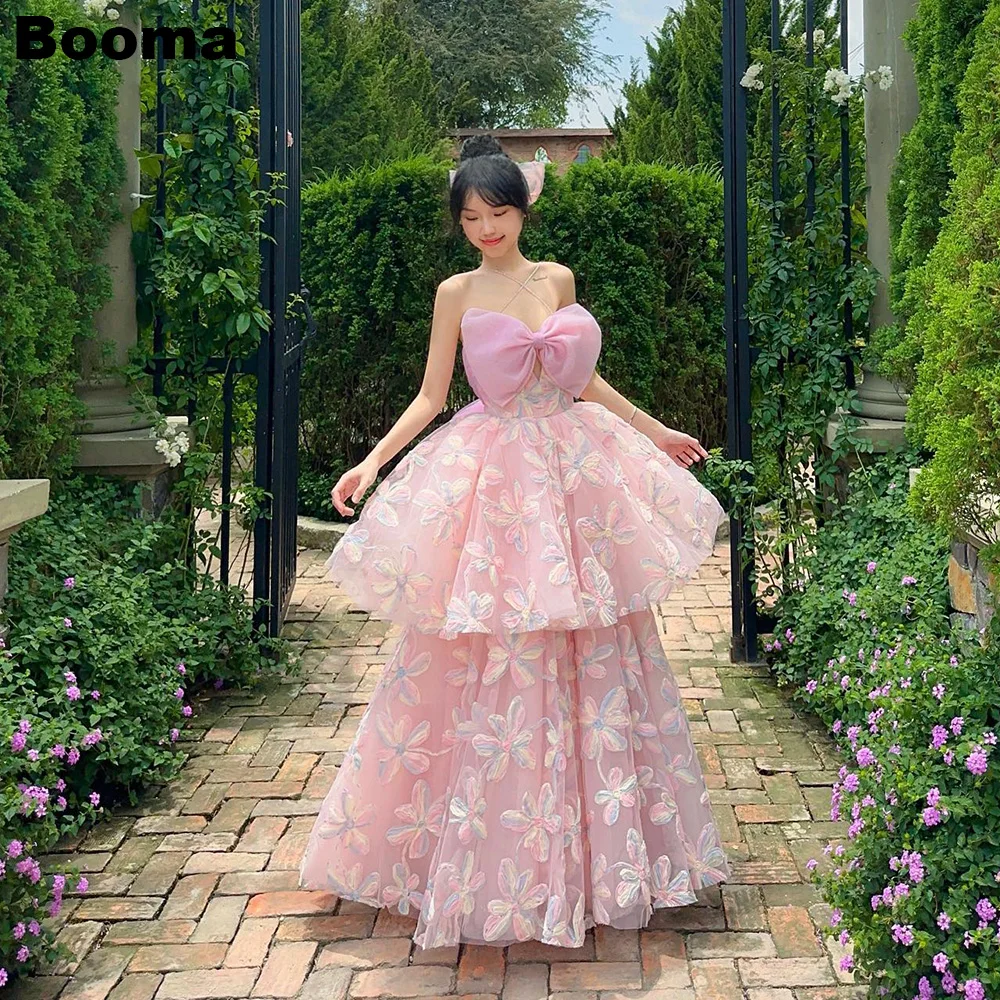 Booma Fairy Prom Dresses Strapless Tiered Tulle Floral Evening Dresses Floor Length A Line Homecoming Graduation Party Gowns
Booma Fairy Prom Dresses Strapless Tiered Tulle Floral Evening Dresses Floor Length A Line Homecoming Graduation Party Gowns