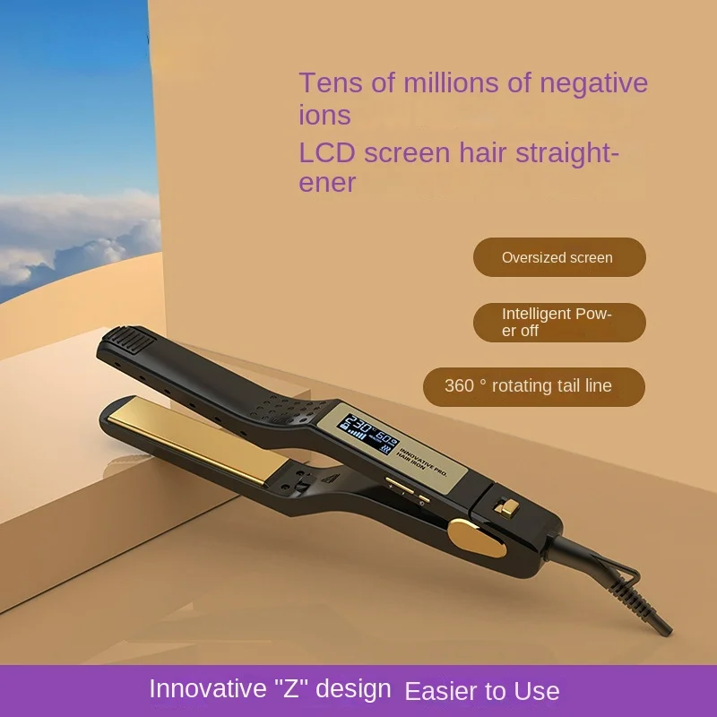 Anion Hair Straightener LCD Screen Wet and Dry Direct Power Generation Splint Straight Hair Stick Hairdressing Hair Iron
Anion Hair Straightener LCD Screen Wet and Dry Direct Power Generation Splint Straight Hair Stick Hairdressing Hair Iron