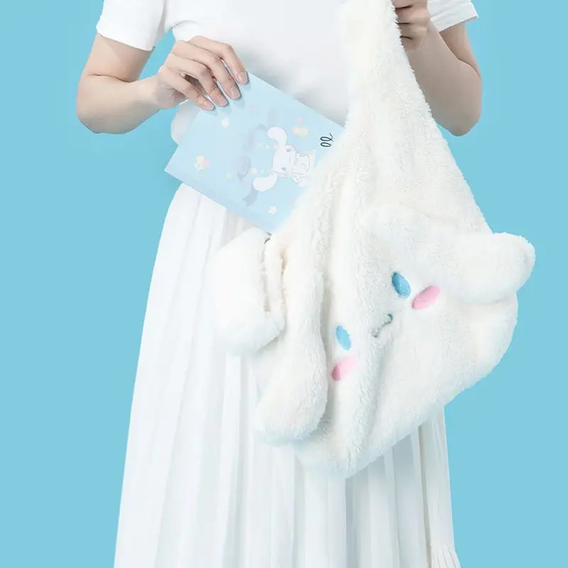 Sanrio Kawaii Cinnamoroll Mymelody Lamb Wool Handbag Shopping Bag Large Capacity Cute Cartoon Student Plush Shoulder Bag
Sanrio Kawaii Cinnamoroll Mymelody Lamb Wool Handbag Shopping Bag Large Capacity Cute Cartoon Student Plush Shoulder Bag