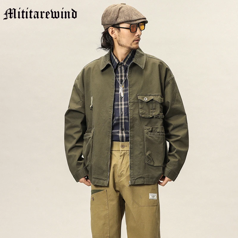 Spring And Autumn American Fashion Men's Multi Porkets Jackets Cargo Loose Vintage Long Sleeve Shirts Coats High Street Simple
Spring And Autumn American Fashion Men's Multi Porkets Jackets Cargo Loose Vintage Long Sleeve Shirts Coats High Street Simple