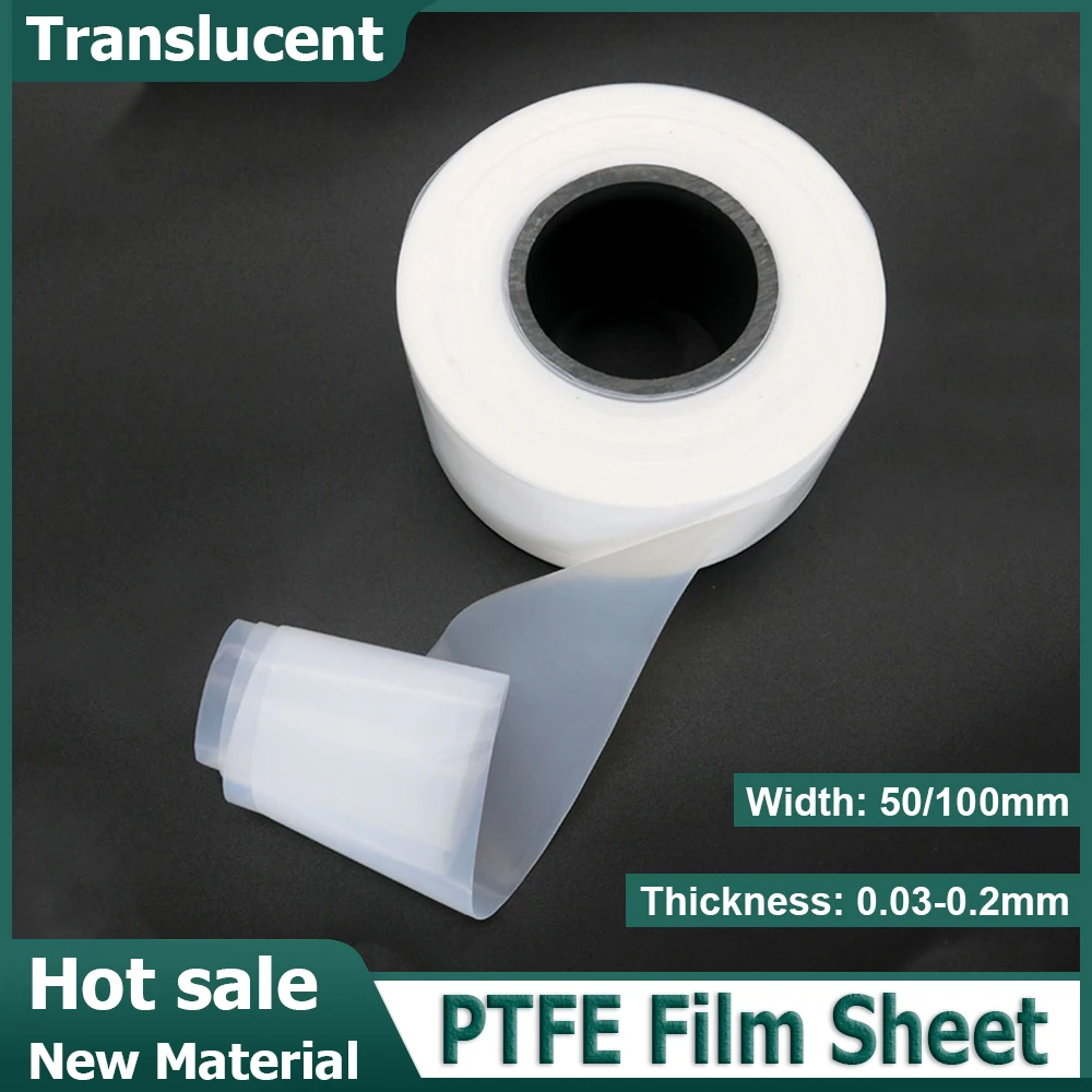 1-5M Thickness 0.03/0.05/0.08/0.1/0.2mm PTFE Film Sheet Width 50/100mm Translucent High Temp Plate Plastics Corrosion Resistant
1-5M Thickness 0.03/0.05/0.08/0.1/0.2mm PTFE Film Sheet Width 50/100mm Translucent High Temp Plate Plastics Corrosion Resistant