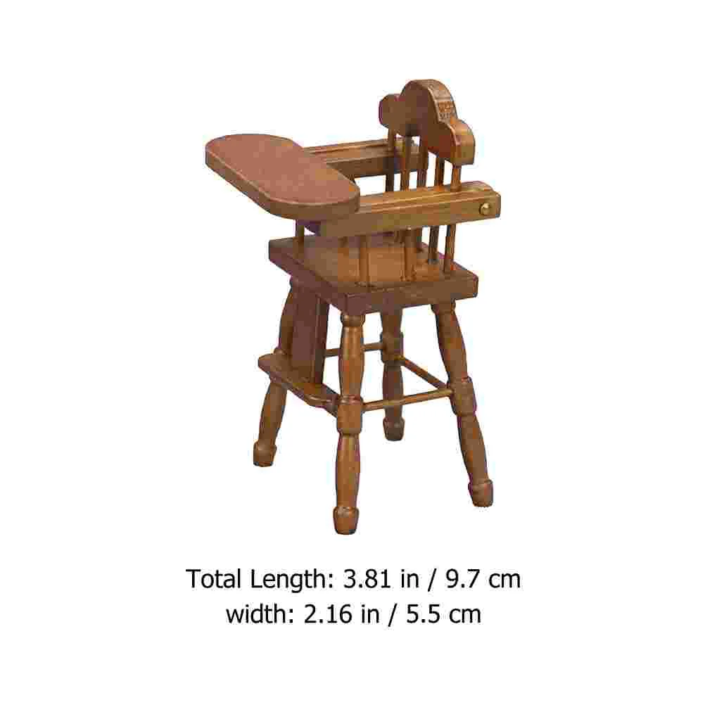 1:12 Dollhouse Wooden Miniature High Chair Doll Feeding Highchair Baby Dining Chair Furniture Model Play House Toys
1:12 Dollhouse Wooden Miniature High Chair Doll Feeding Highchair Baby Dining Chair Furniture Model Play House Toys