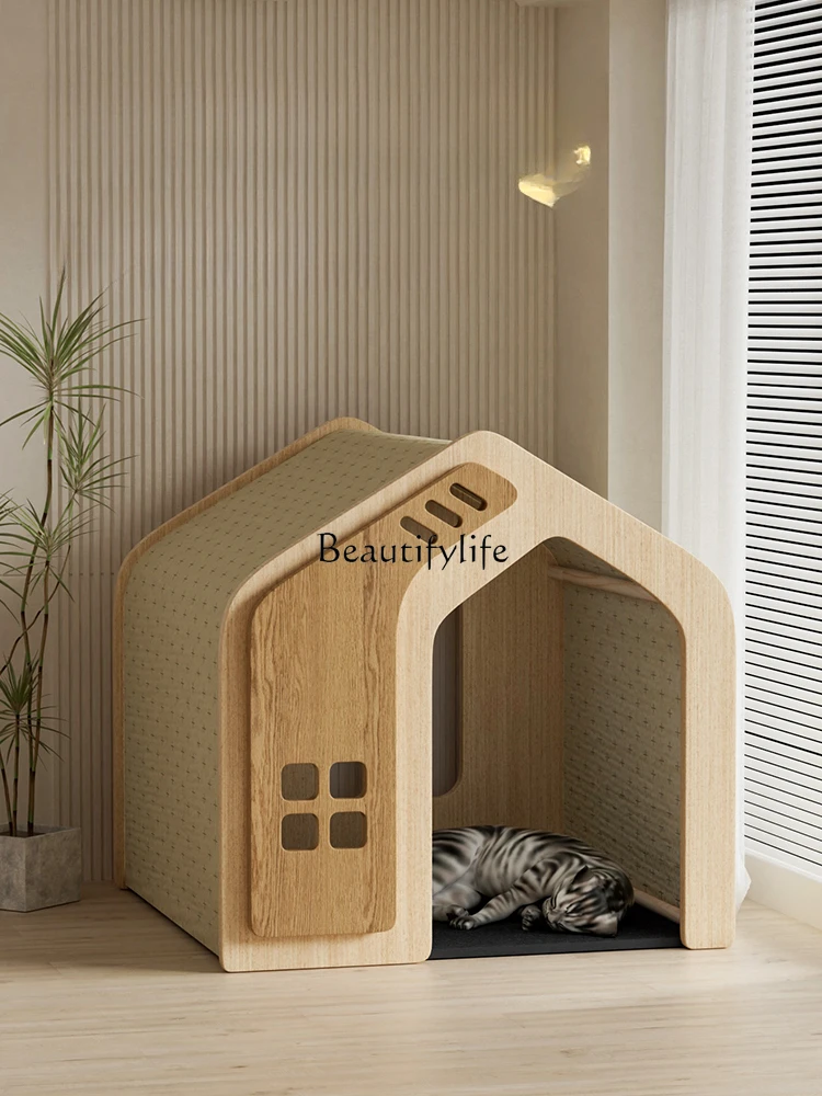 Solid Wood Pet Cat Kennel Four Seasons Universal Small and Medium-Sized Dogs Dog House Villa Cage Nest
Solid Wood Pet Cat Kennel Four Seasons Universal Small and Medium-Sized Dogs Dog House Villa Cage Nest