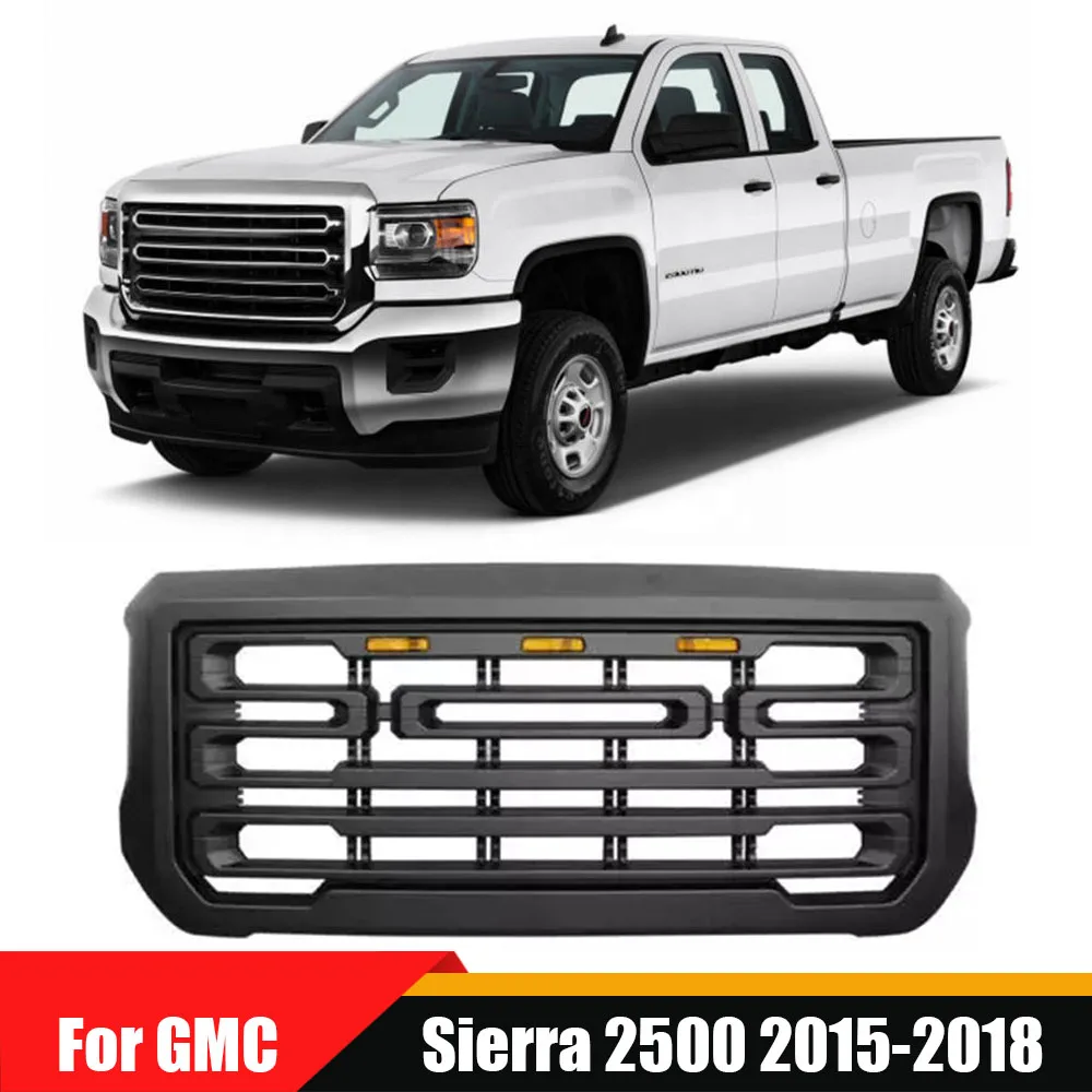 Front Upper Grill Bumper Mesh Hood Grills Matte Black Car-Styling ABS High Quality Racing Grille For GMC Sierra 2500 2015-2018
Front Upper Grill Bumper Mesh Hood Grills Matte Black Car-Styling ABS High Quality Racing Grille For GMC Sierra 2500 2015-2018