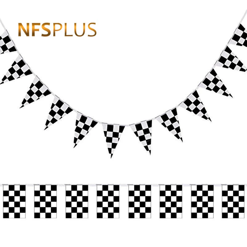 F1 Sport Checkered Flags Auto Racing Black and White Chequered Printed 14x21cm Rectangle Triangle Decorative Hanging Flag Banner
F1 Sport Checkered Flags Auto Racing Black and White Chequered Printed 14x21cm Rectangle Triangle Decorative Hanging Flag Banner