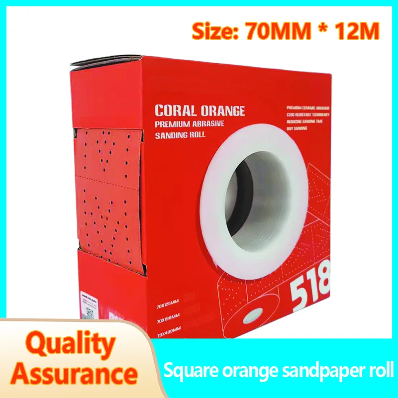 Orange Hand Torn Emery Cloth Sanding Paper Roll 70MM Wide 12M Long Rectangular For MIRKA Dust-Free Grinding Machine
Orange Hand Torn Emery Cloth Sanding Paper Roll 70MM Wide 12M Long Rectangular For MIRKA Dust-Free Grinding Machine