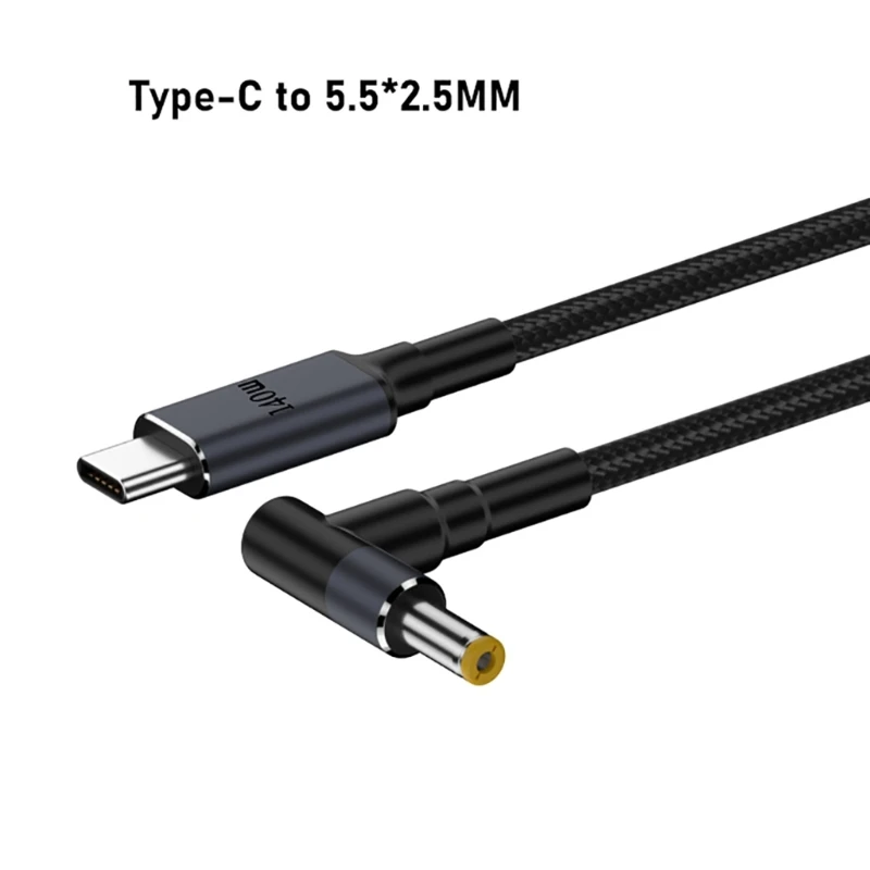 587D 140 Вт PD USB Type C «папа» с входом постоянного тока 5,5x2,1 мм, 5,5x2,5 мм, штекерный зарядный кабель
587D 140 Вт PD USB Type C «папа» с входом постоянного тока 5,5x2,1 мм, 5,5x2,5 мм, штекерный зарядный кабель