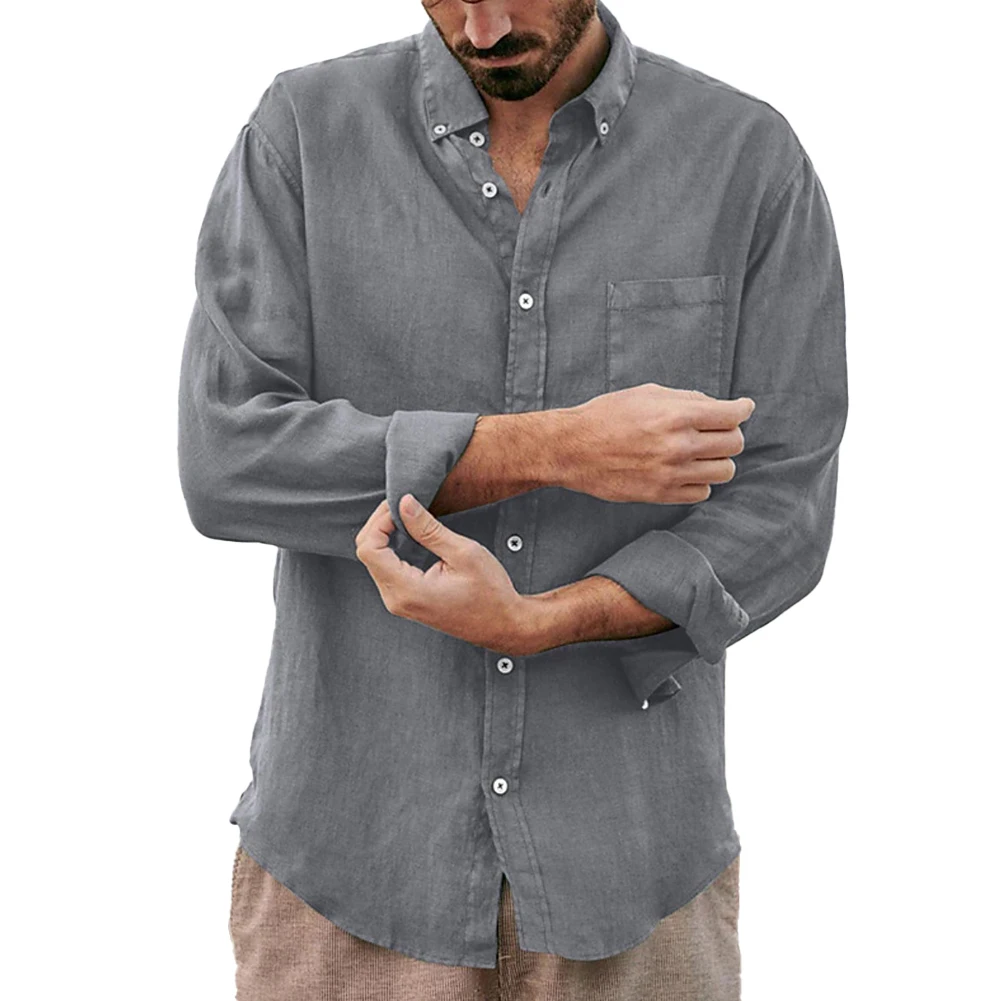 All Season Men's Long Sleeve Shirts Casual Baggy Solid Button-up Shirt And Blouses Cardigans Tops Men Clothing
All Season Men's Long Sleeve Shirts Casual Baggy Solid Button-up Shirt And Blouses Cardigans Tops Men Clothing
