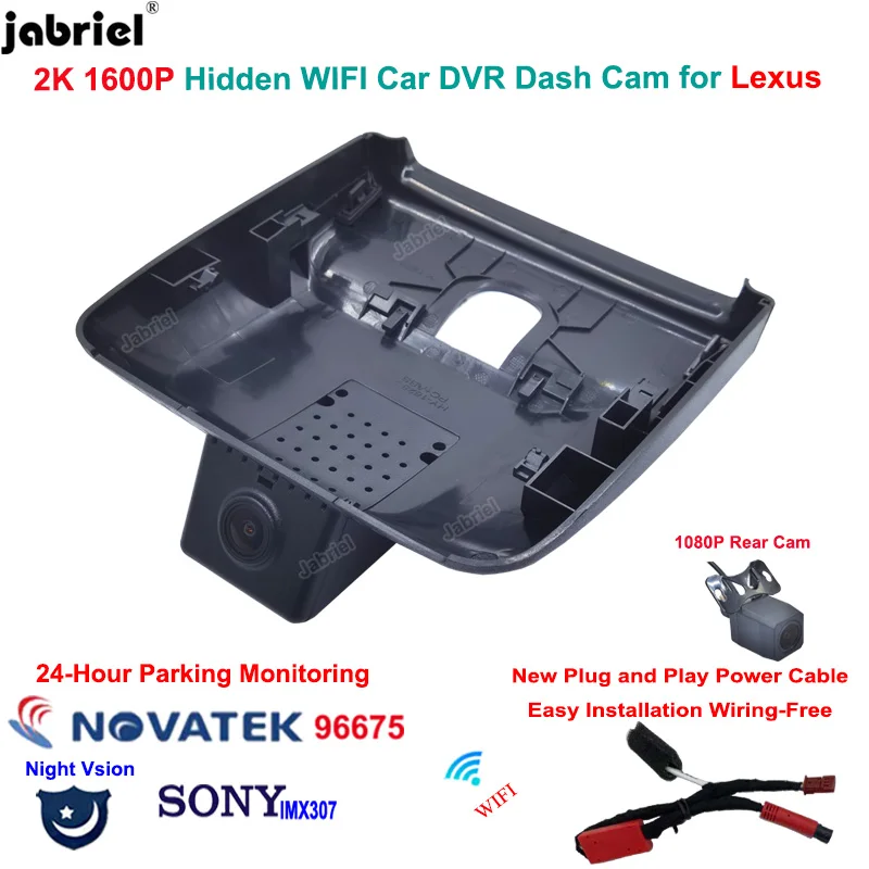 2K 1600P WIFI Dashcam For LEXUS NX 2021 2022 2023 Car DVR Video Recorder For NX350h NX400 NX260 Dash Cam Front and Rear Camera
2K 1600P WIFI Dashcam For LEXUS NX 2021 2022 2023 Car DVR Video Recorder For NX350h NX400 NX260 Dash Cam Front and Rear Camera