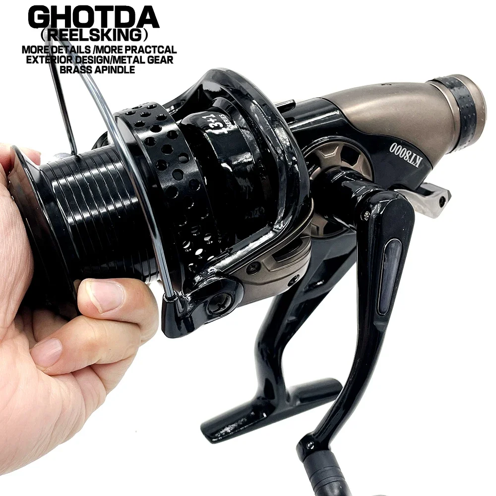 GHOTDA Spinning Fishing Reel 3000-4000 Ultralight Drag 5.0:1 Surfcasting Spinning Reel Saltwater Jigging Reels
GHOTDA Spinning Fishing Reel 3000-4000 Ultralight Drag 5.0:1 Surfcasting Spinning Reel Saltwater Jigging Reels